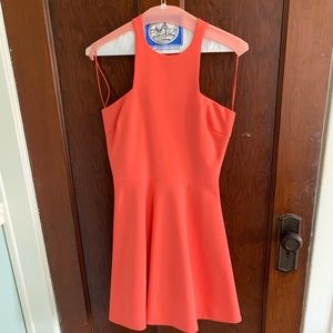 Elizabeth and James Coral Mini Dress